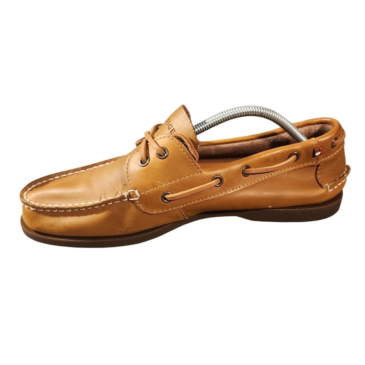 Tommy Hilfiger Shoes Mens Size 10.5 Brown Leather Boat Shoe Tmbowman Casual